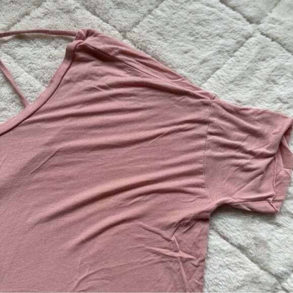 Victoria's Secret PINK | Short Sleeve Strappy Open Back Tee Shirt | Size Medium - Picture 5 of 10